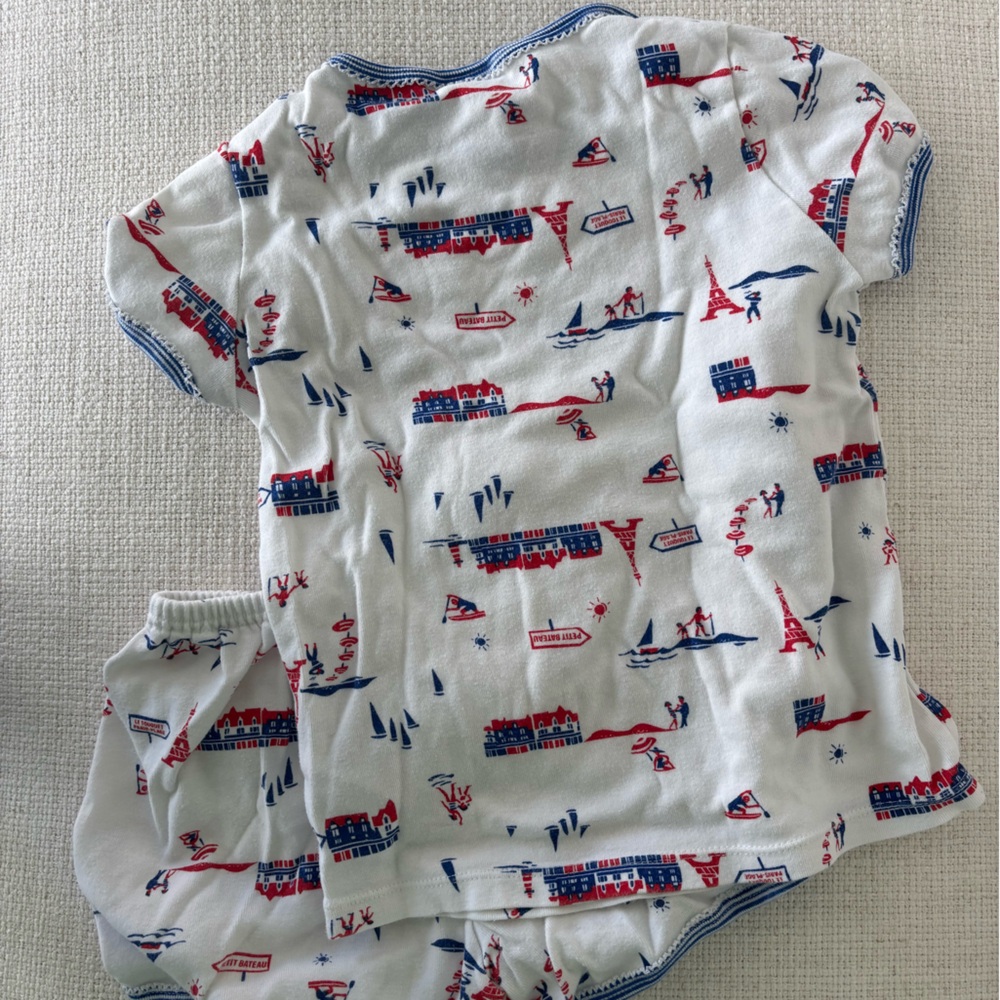 Kids Pajamas with Red and Blue Print - Picture 4 of 4